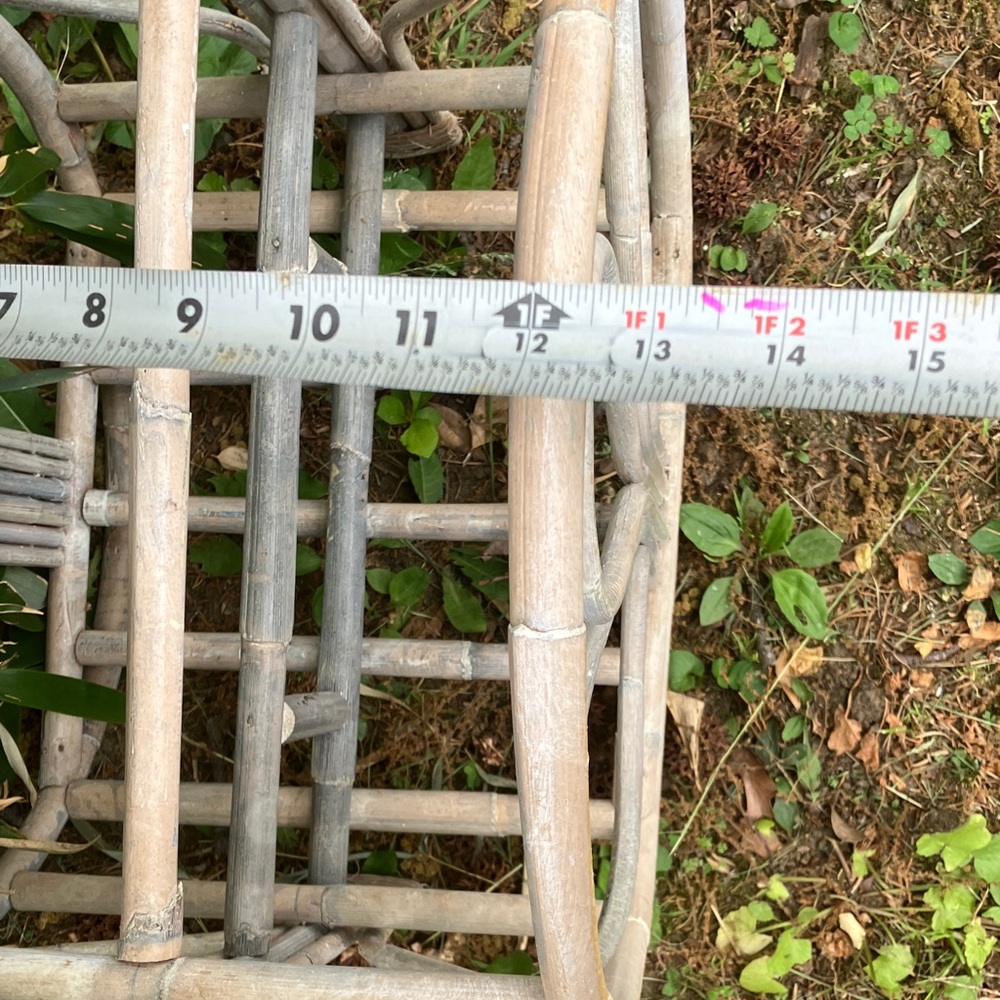 Woven Bamboo Magazine Rack in Weathered Gray - Picture 8 of 11